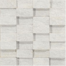 Мозаика 29*29 Quarzite Mosaico 3D Bianco R08X